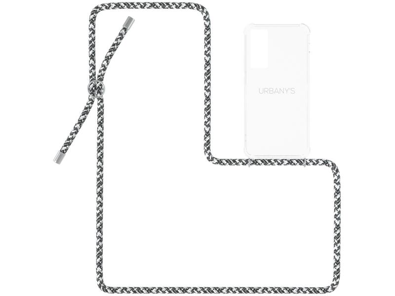 Urbany's Necklace Case Galaxy S20 Flashy Silver Transparent
