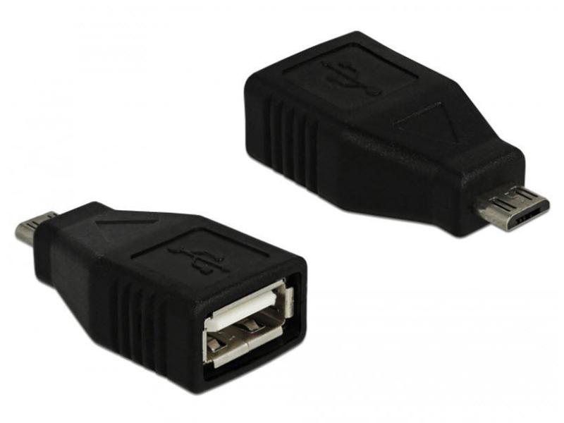 Delock USB 2.0 Adapter USB-MicroB Stecker - USB-A Buchse