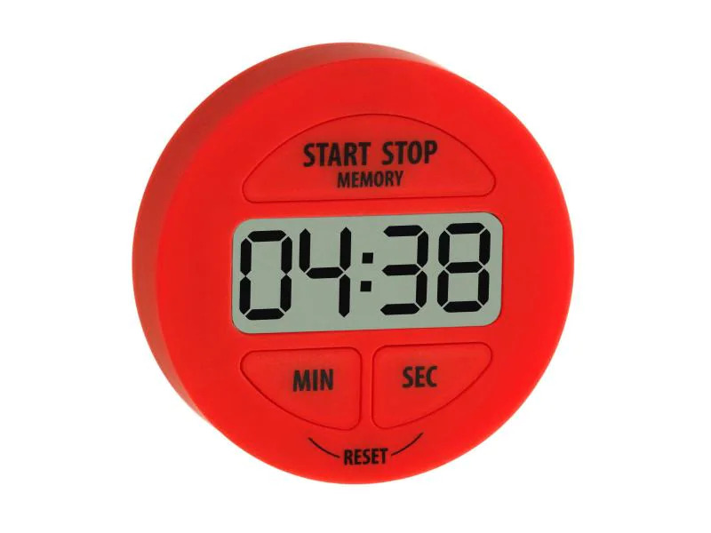 TFA Dostmann Timer Digital mit Stoppuhr, Rot