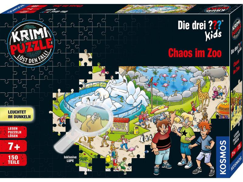 Kosmos Krimi-Puzzle Die Drei ??? Kids – Chaos im Zoo