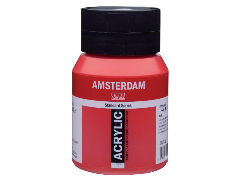 Amsterdam Acrylfarbe Standard 399 Naphtholrot halbdeckend, 500 ml