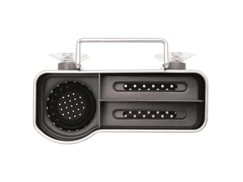 Simplehuman Spültroganhänger Caddy Edelstahl Silber