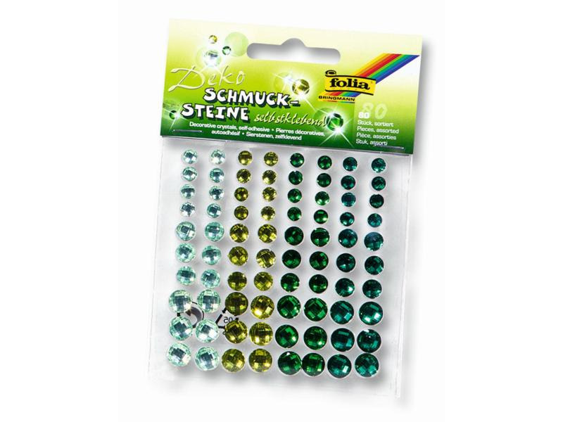 Folia Schmucksteine Sparkling Green 80 Stück
