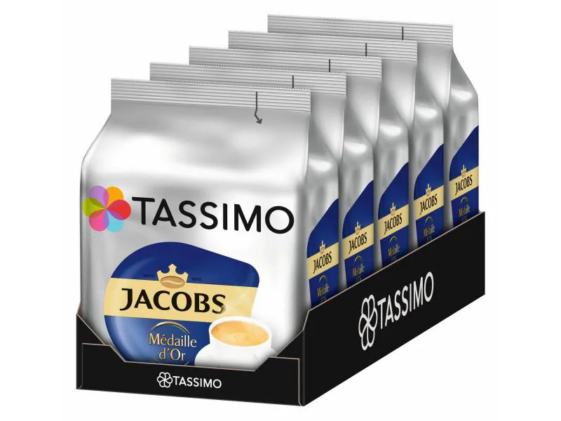 TASSIMO Kaffeekapseln T DISC Jacobs Médaille d'Or 80 Portionen