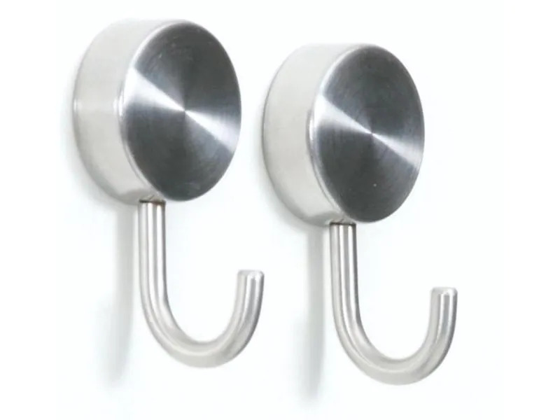 Trendform Haftmagnet PORTA Silber/Weiss, 2 Stück