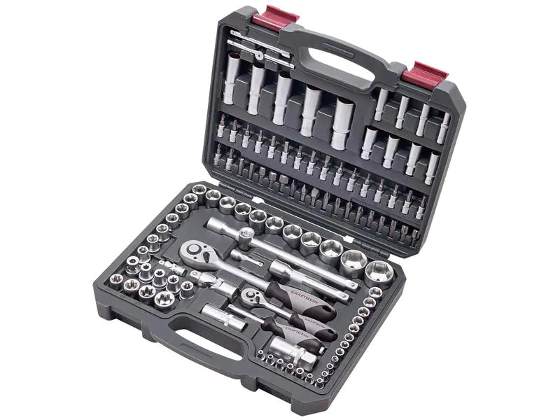 Kraftwerk Steckschlüssel-Set Basic 1/4+1/2 105-teilig