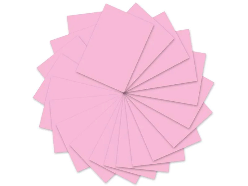 URSUS Tonzeichenpapier A4, 130 g/m², 100 Blatt, Rosa