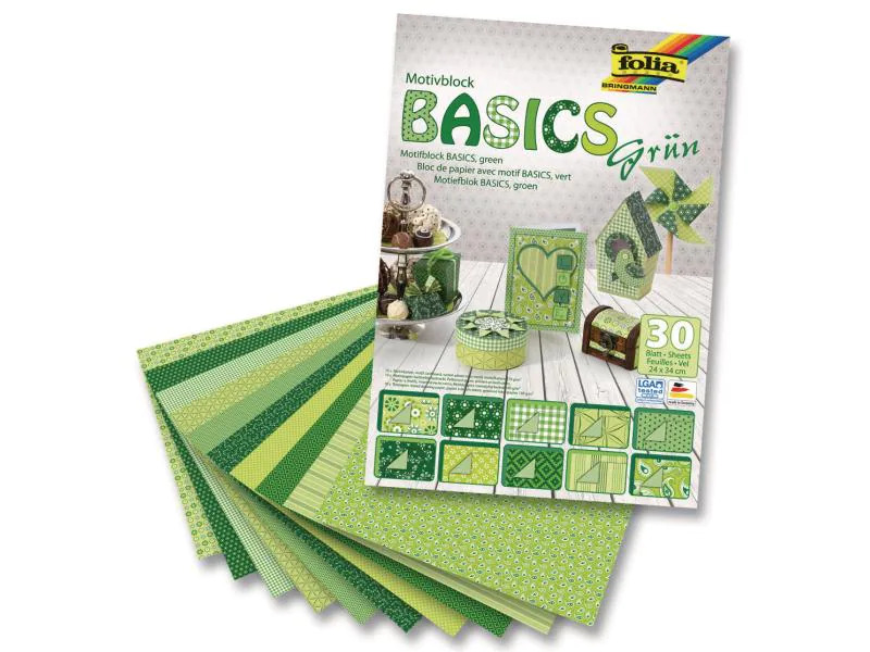 Folia Motivblock Basics grün