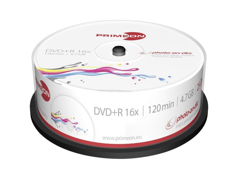 Primeon DVD+R 4.7 GB, Spindel (25 Stück)