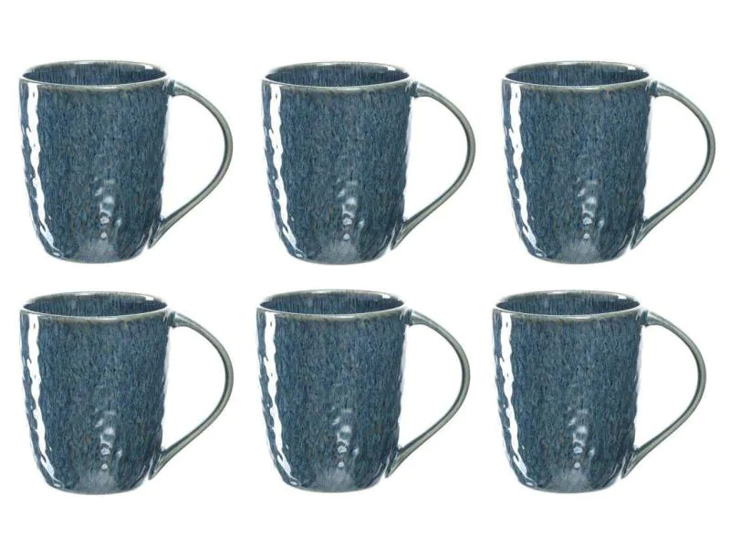 Leonardo Cappuccinotasse Matera 430 ml, 6 Stück, Blau