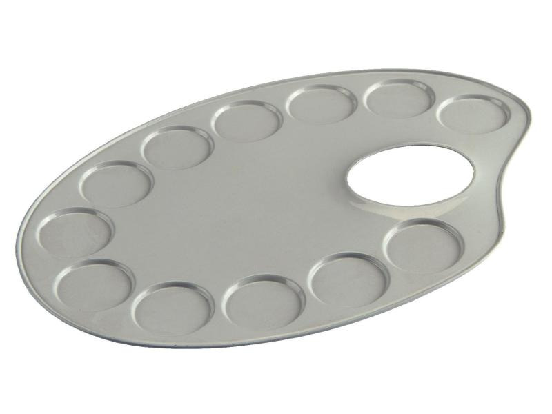 Talens Farbpalette Oval 12.6 x 18.5 cm, 12 Näpfe