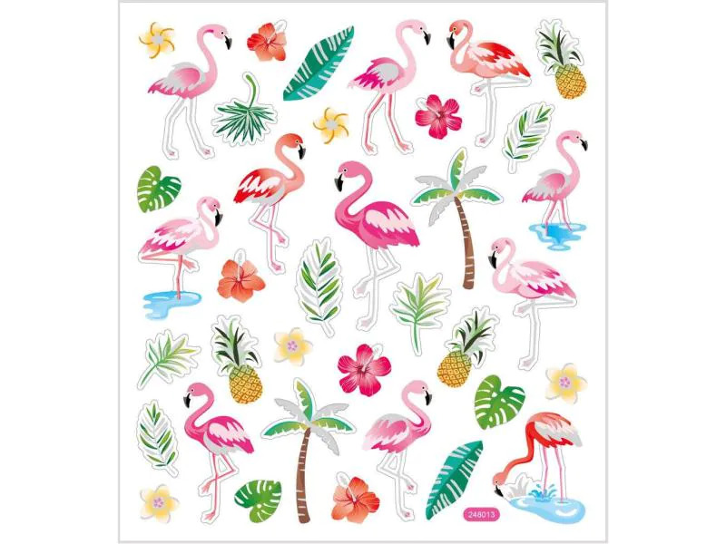 Creativ Company Motivsticker 15 cm x 16.5 cm Flamingo, 1 Blatt