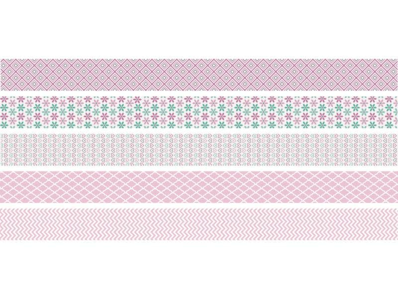 Heyda Washi Tape Pastell Mini Rosa