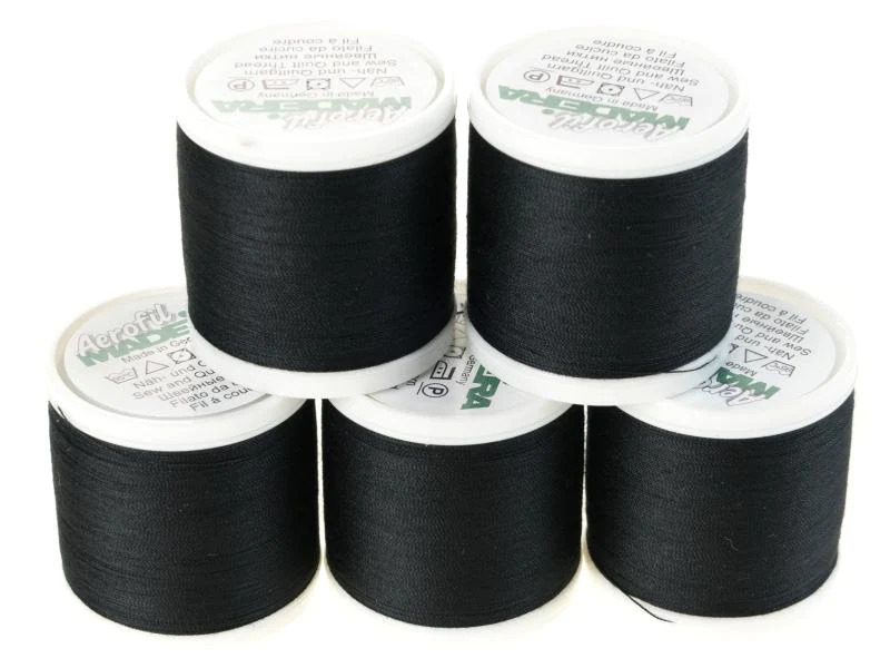 Madeira Näh-, Quilt und Overlockgarn Aerofil 120 Schwarz
