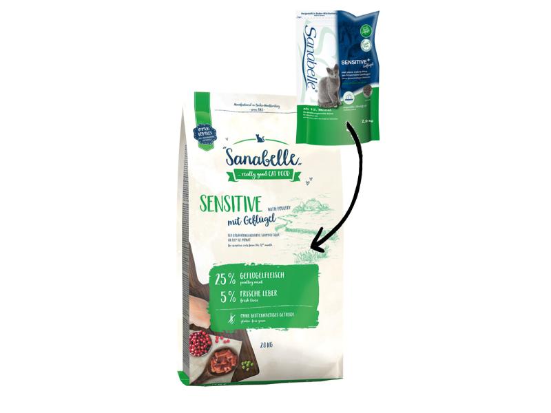 Sanabelle Trockenfutter Sensitive Geflügel, 2 kg