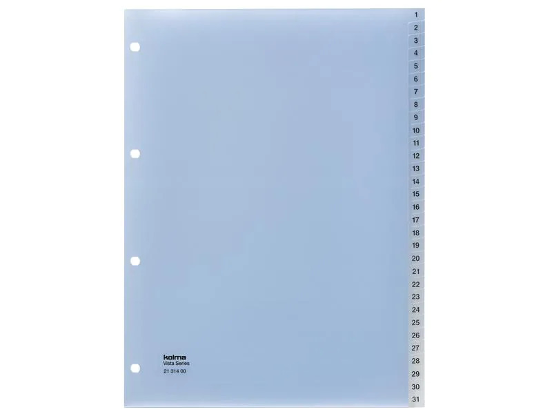 Kolma Register A4 Vista 1-31