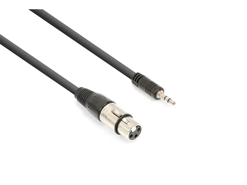 Vonyx CX320-05 XLR 3 Pole, female - 3.5 mm Klinke 0.5 m