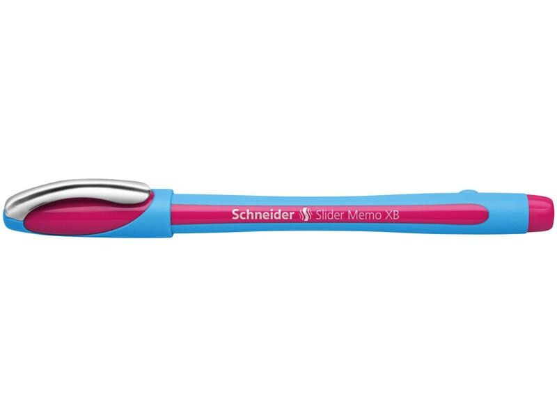 Schneider Kugelschreiber Slider Memo Blau/Rosa, 1 Stück
