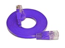 SLIM Slimpatchkabel RJ-45 - RJ-45, Cat 6, UTP, 0.75 m, Violett