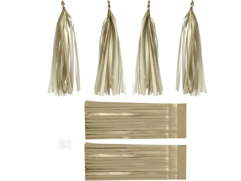 Creativ Company Quasten 12 x 35 cm 12 Stück, Gold