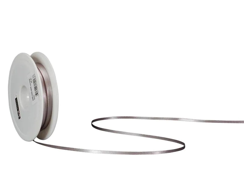 Spyk Satinband 3 mm x 50 m, Silber