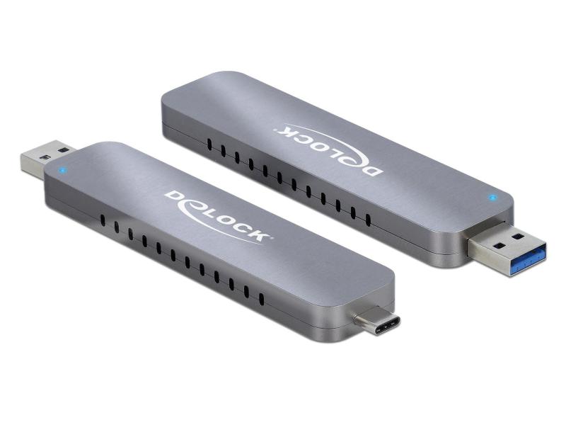Delock Externes Gehäuse USB-A/C - NVME M.2 SSD
