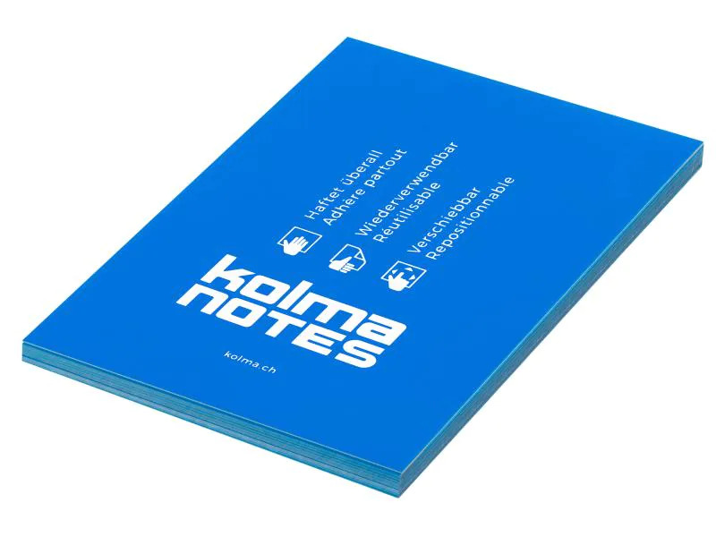 Kolma Notizzettel NOTES A6 Blau, 100 Blatt