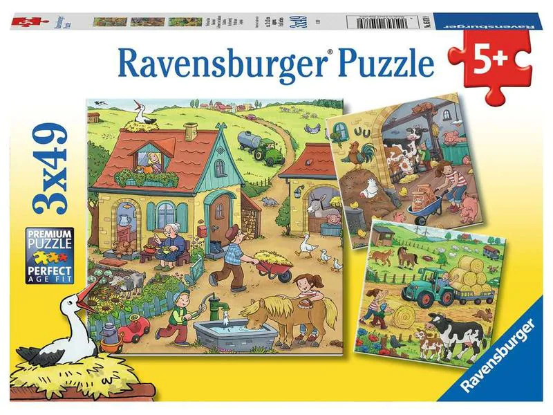 Ravensburger Puzzle Viel los auf dem Bauernhof