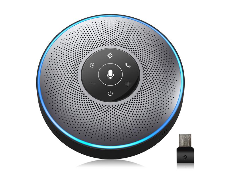 eMeet Speakerphone OfficeCore M2 USB Grau, mit Bluetooth Dongle