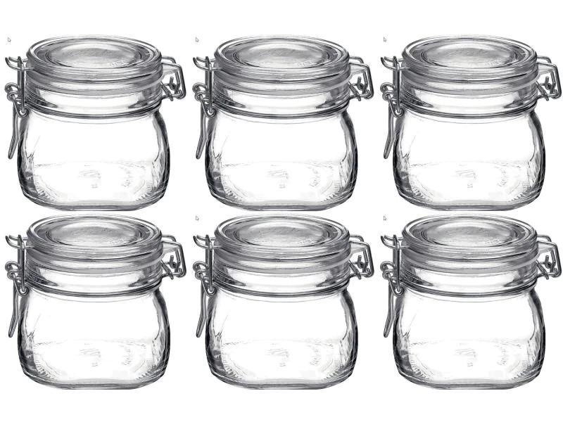 Bormioli Rocco Einmachglas Fido 500 ml, 6 Stück 