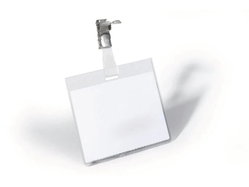 DURABLE Namensschild mit Clip 60 x 90 mm, 25 Stück