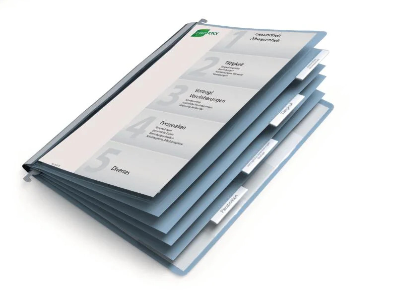 DURABLE Personalakte Blau/Transparent