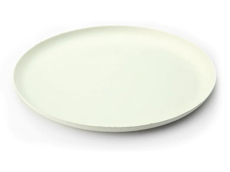 Sier Einwegteller Bagastro 24 cm, 40 Stück, Weiss