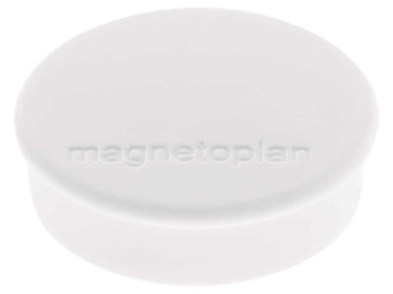 Magnetoplan Haftmagnet Discofix Ø 2.5 cm Weiss, 10 Stück