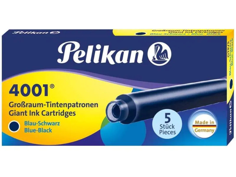 Pelikan Tintenpatrone Grossraum GTP/5 Blau/Schwarz, 5 Stück