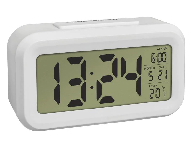 TFA Dostmann Digitalwecker Lumio Weiss