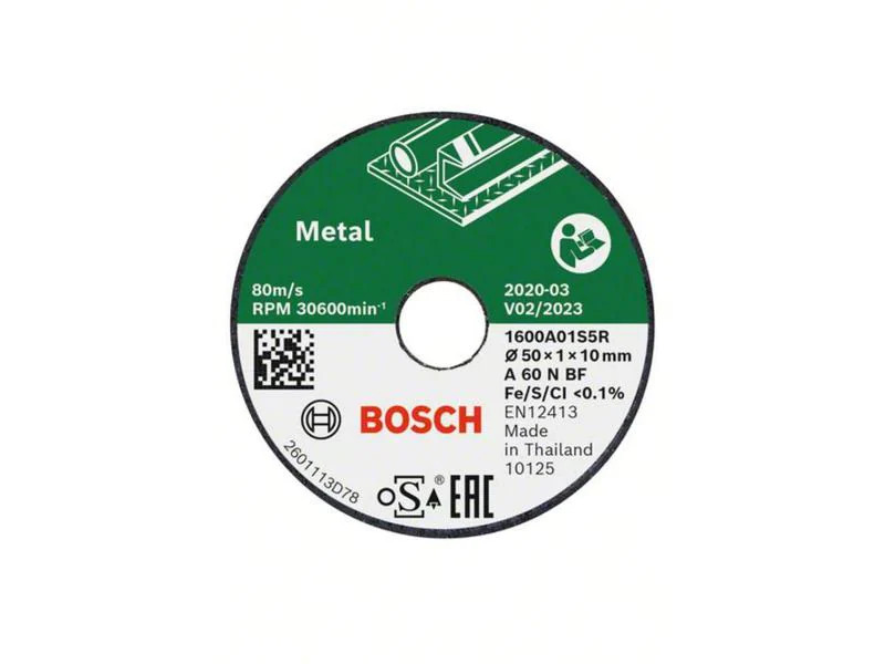 Bosch Trennschleifscheibe Metall Ø 50x1x10mm