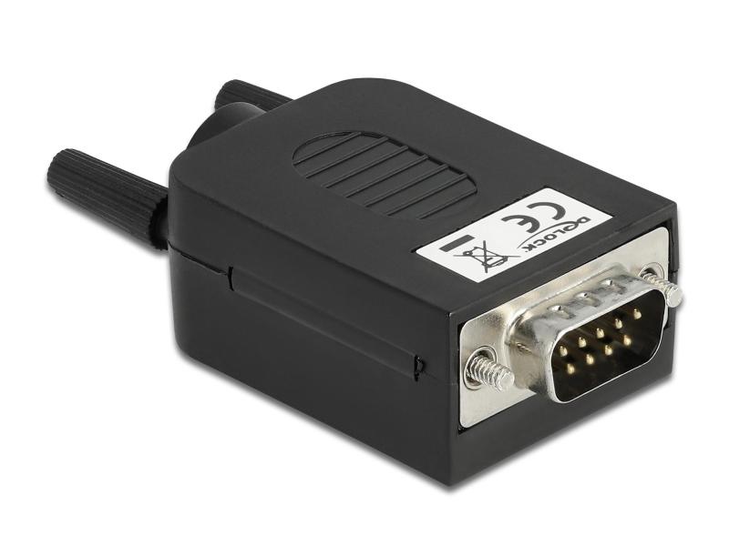 Delock Adapter DB9 - Terminalblock Stecker, mit Gehäuse