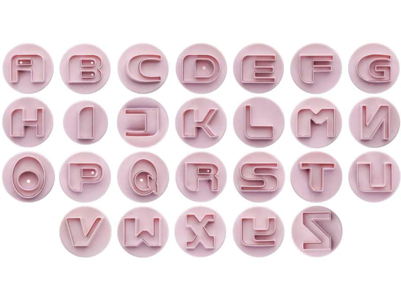 Ibili Guetzli-Ausstecher-Set 26 Stück, Buchstaben