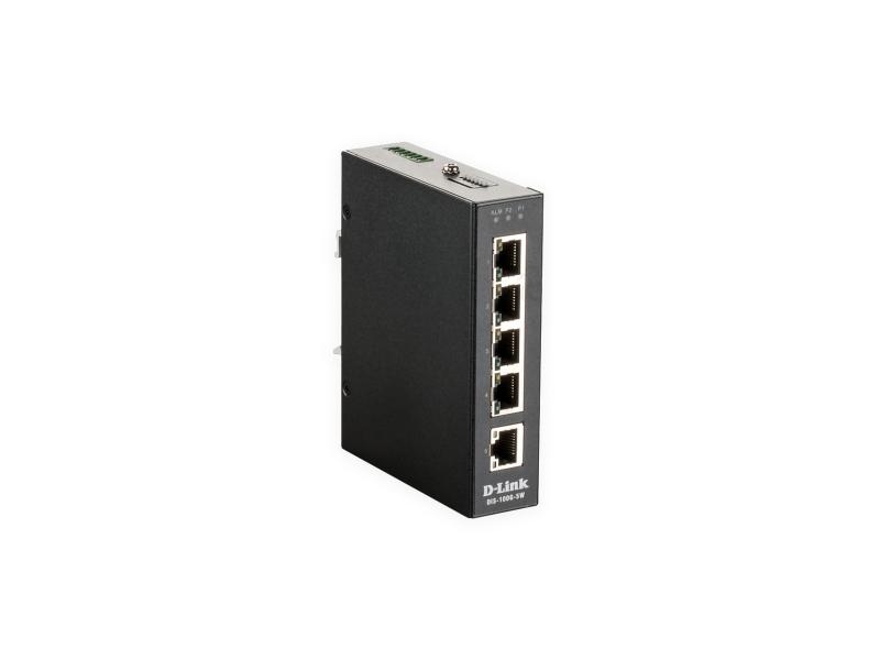 D-Link Rail Switch DIS-100G-5W 5 Port