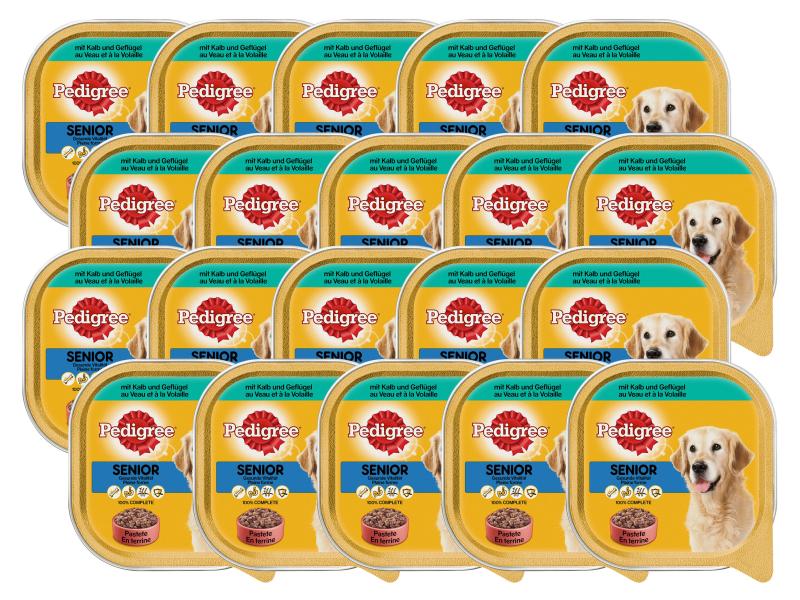 Pedigree Nassfutter Senior mit Kalb &amp; Geflügel, 20 x 300 g