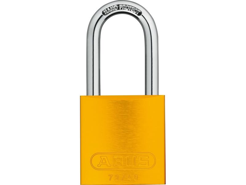 Abus Vorhängeschloss 72/40HB40 Gelb Aluminium