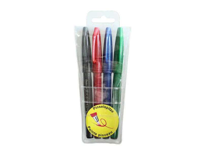 pentel Filzstift Brush Sign Pen Mehrfarbig