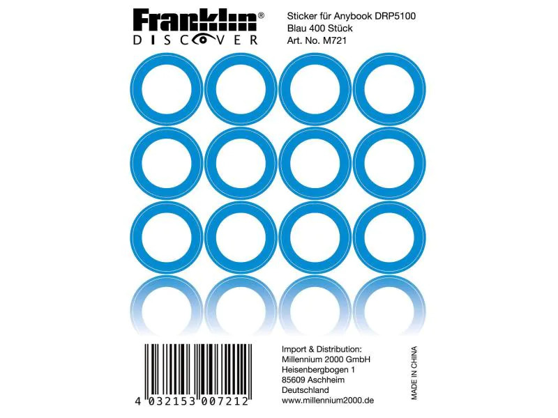 Franklin Sticker für AnyBook DRP-5100 Blau
