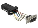 Delock Adapter RJ-45 - RS-232 DB9 (f-m) schwarz