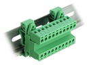 Delock Terminalblock 10 Pin, 5,08mm Rastermass gewinkelt