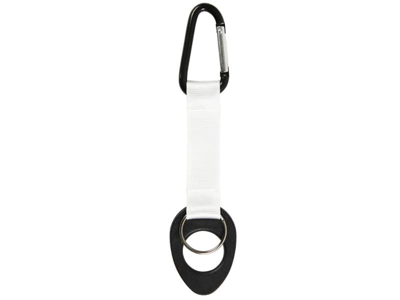 Creativ Company Flaschenhalter mit Karabiner 4 x 17 cm, White