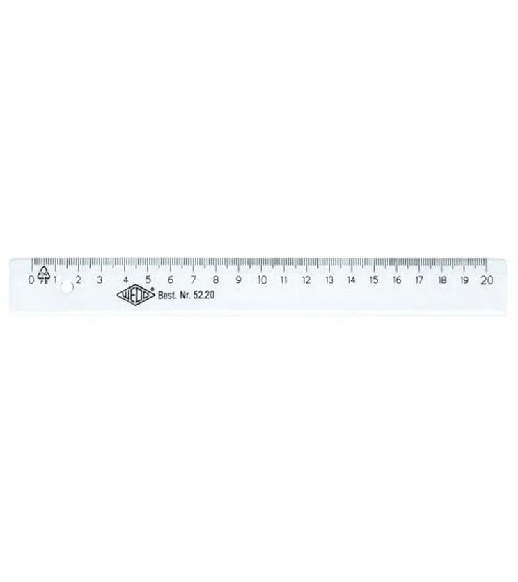 WEDO Lineal 20 cm Skala