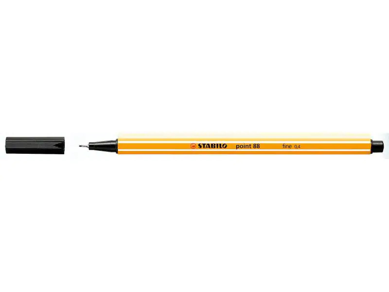 STABILO Fineliner point 88 10 Stück, Schwarz