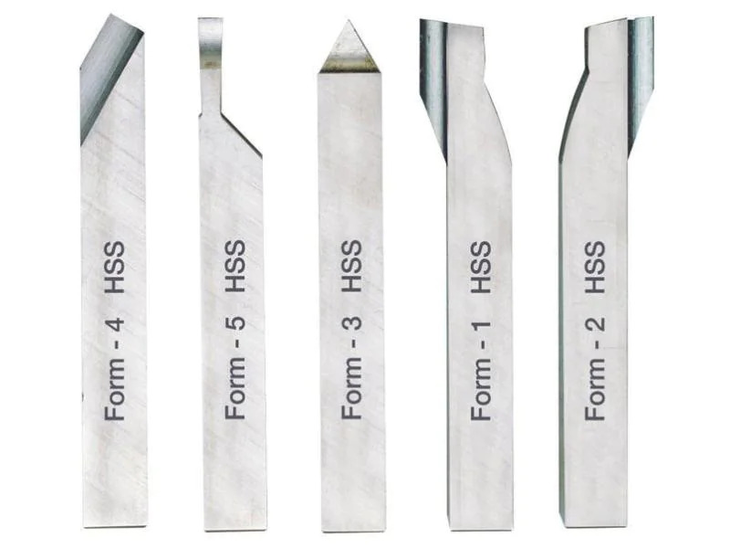 Proxxon Zubehörset 10 x 10 x 80 mm HSS Drehstahl Set 5 Teile
